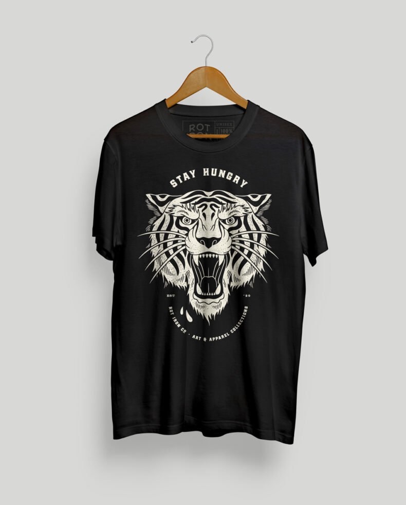 Tiger Head | Traditional Tattoo Apparel | Rot Iron Co.