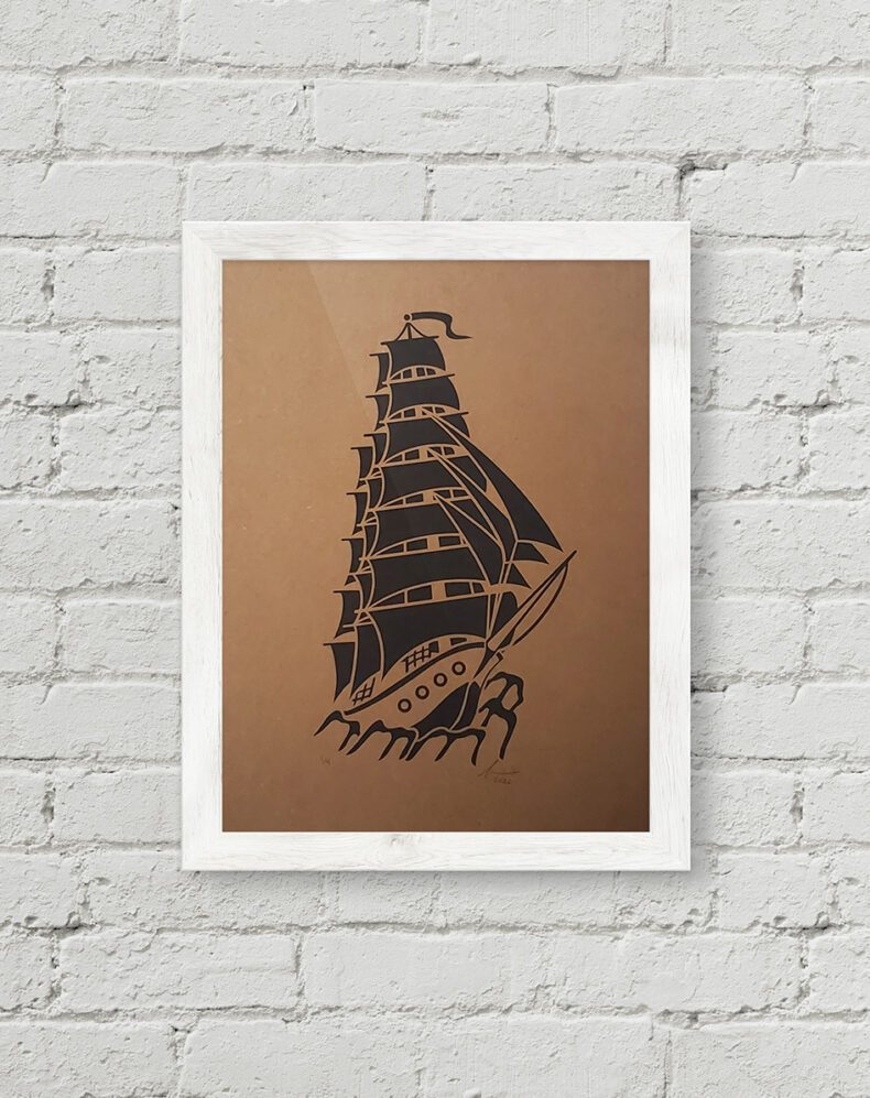 Clipper Ship, Art Print - Craft (8.3"x11")