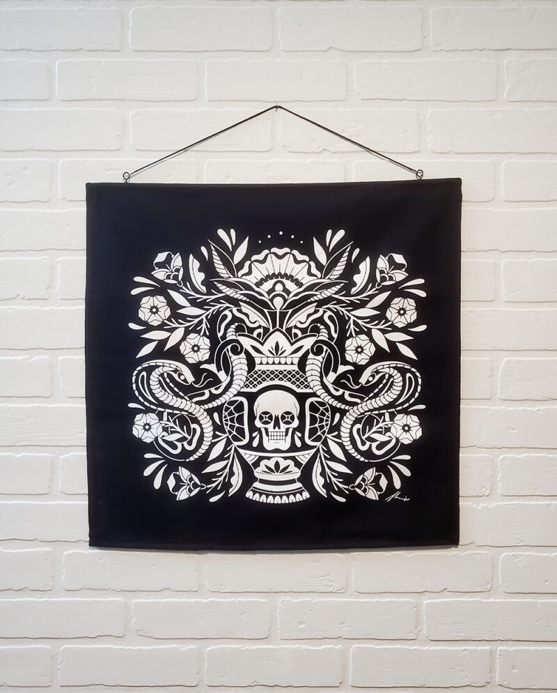 Midnight Bloom Wall Hanging