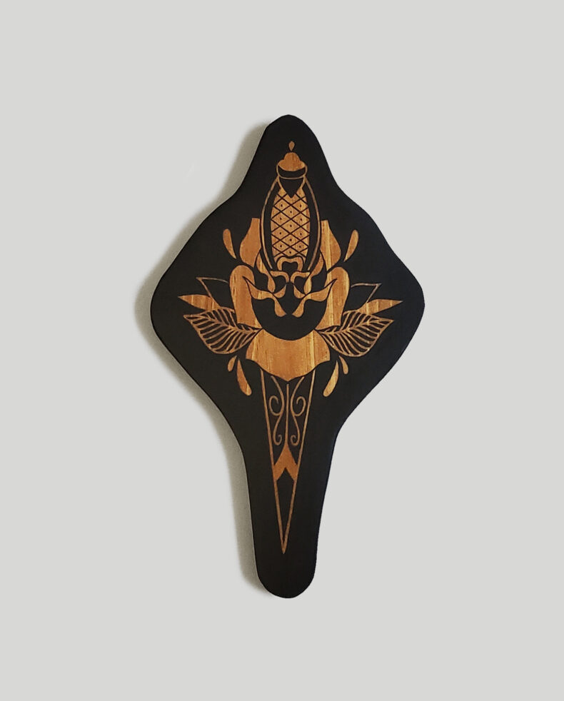 Rose Dagger Wood Plaque (7"x12"x.75")