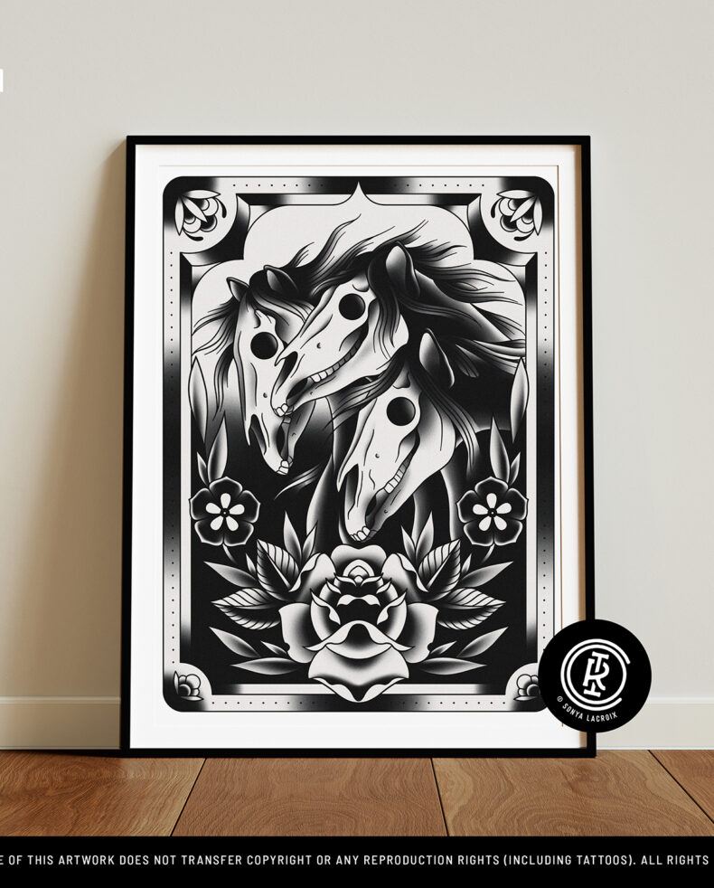 Pharaoh's Horses, Art Print (12"x16")