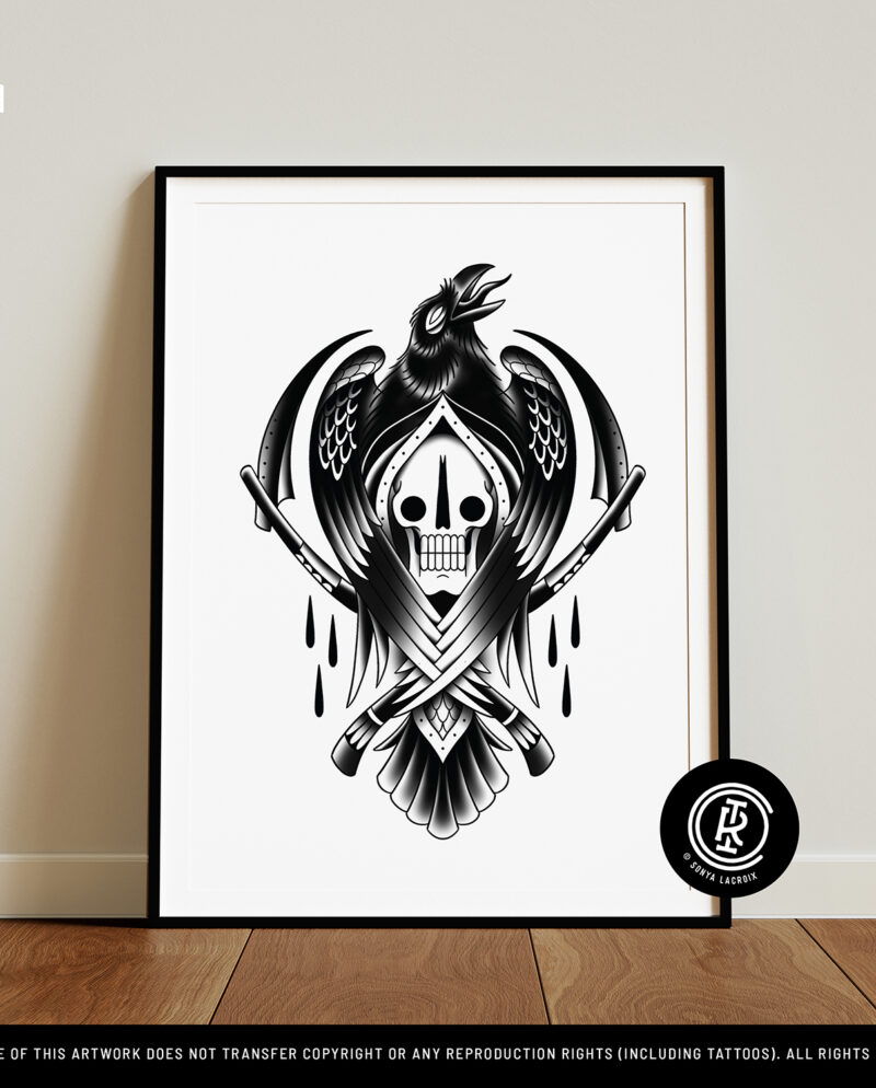 Raven Reaper (12"x16")