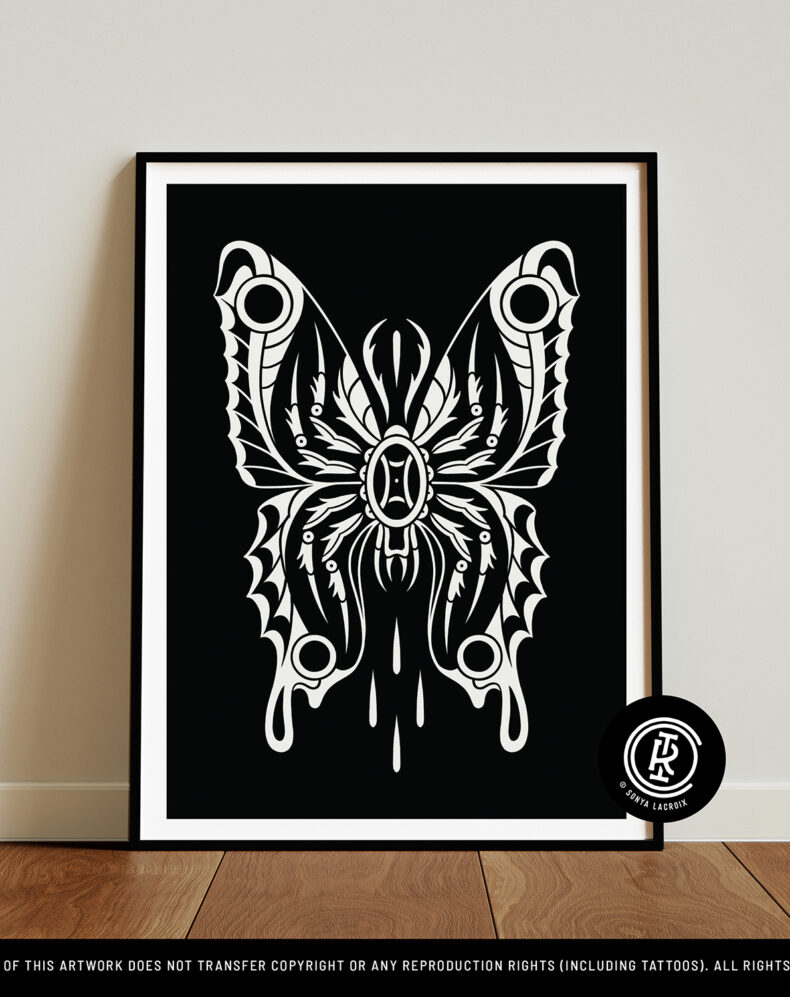 Spider Butterfly, Art Print (12"x16")
