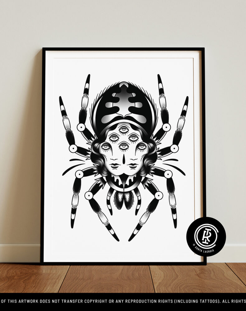 Arachnid Lady, Art Print (12"x16")