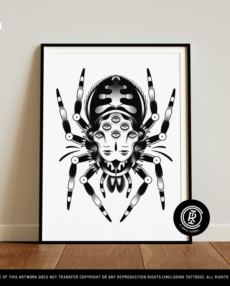 Arachnid Lady (12"x16")