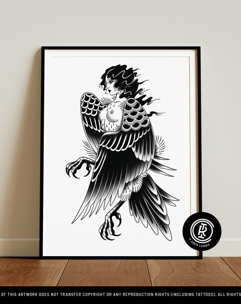 Harpy, Art Print (12"x16")