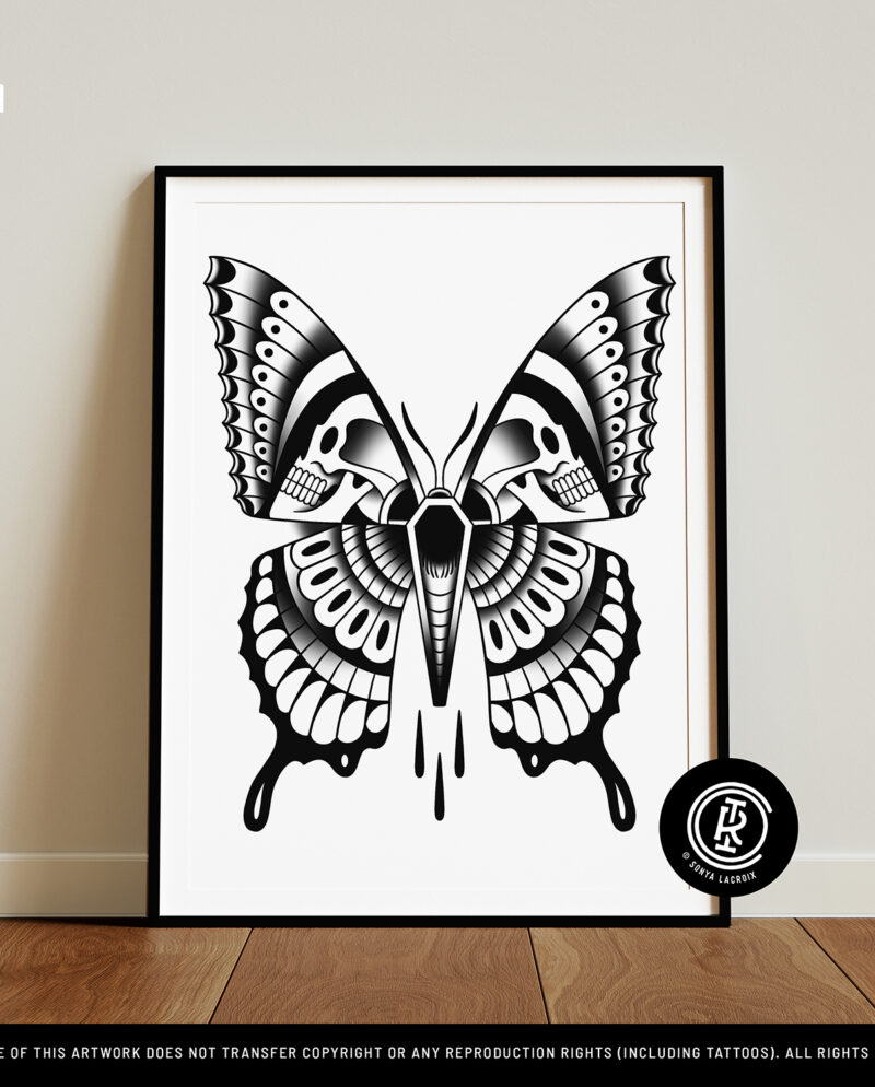 Dead Butterfly (12"x16")