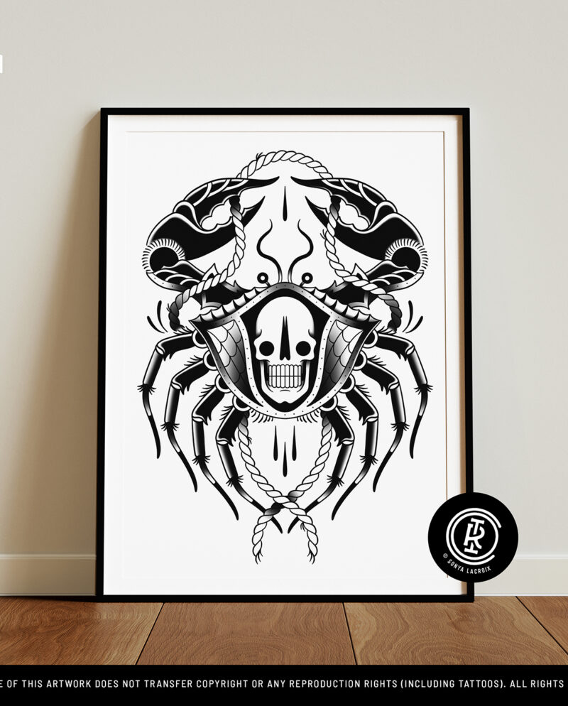 Skull Crab (12"x16")
